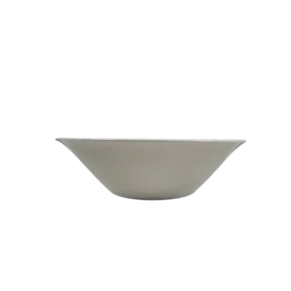 White Serving Bowl with Pink Trim Elegant Porcelain
